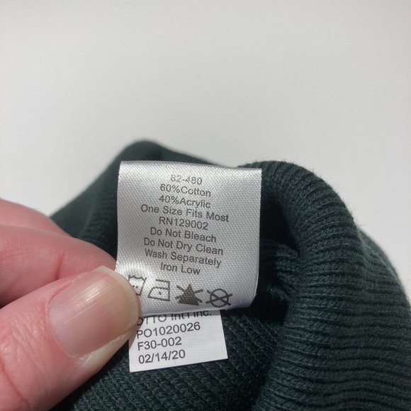 NWOT Hunter Green Cape Cod Knit Beanie - Picture 5 of 6
